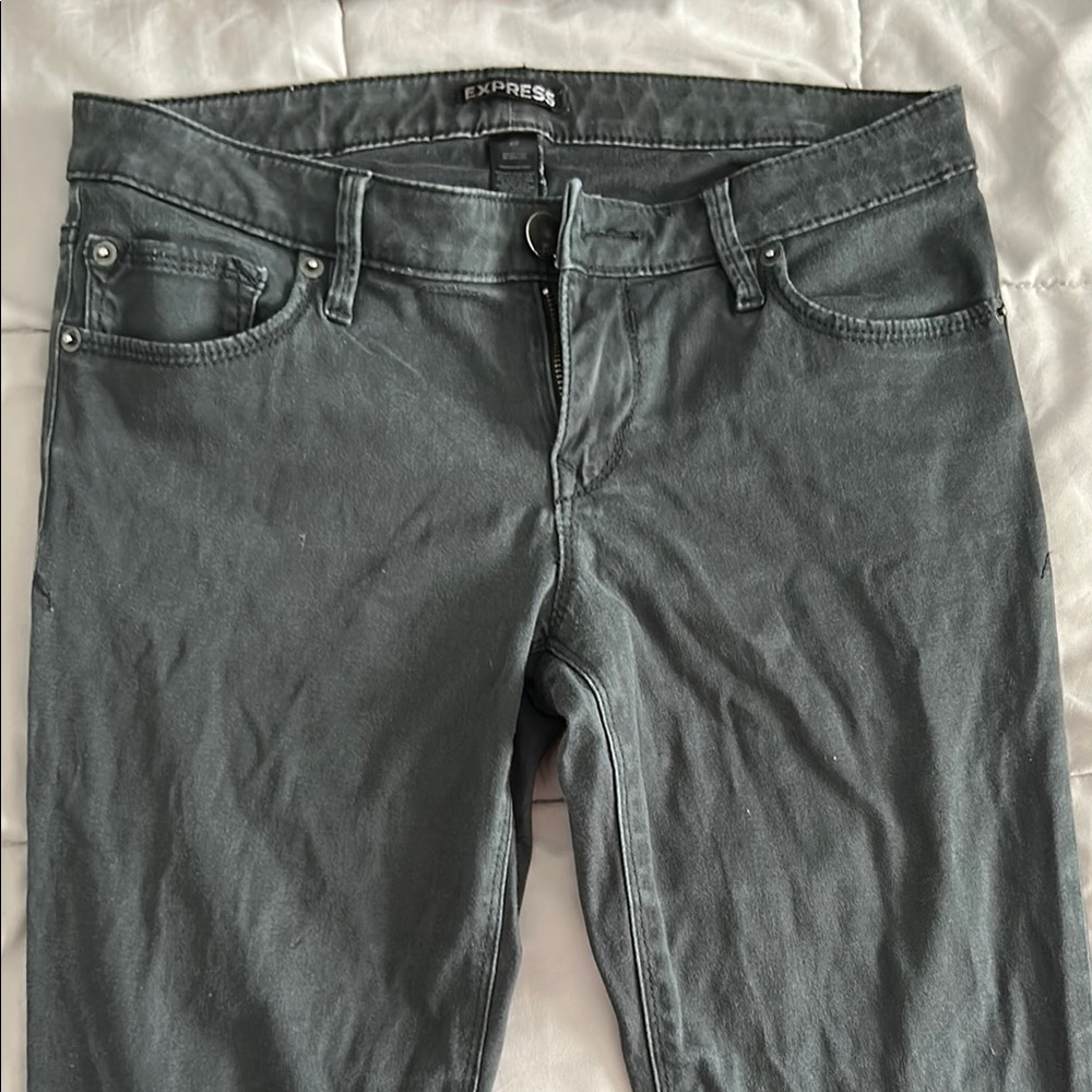 Express Women's Gray Jeans